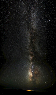 暗夜银河星空盛景