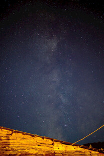 大漠夜色星空