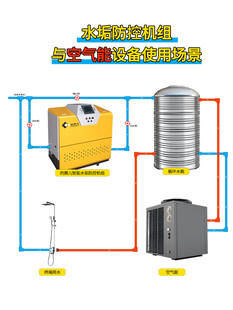 水恒温空气能设备示意图