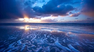海上日落唯美风光