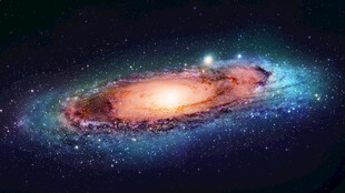 绚丽螺旋星系深空图景