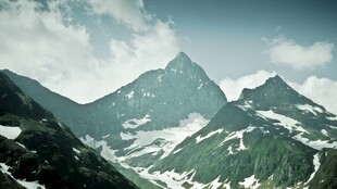 雪山群峰自然风光