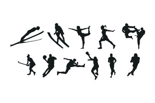 武术人形创意字体