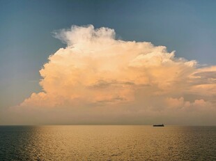 海上黄昏云霞风光