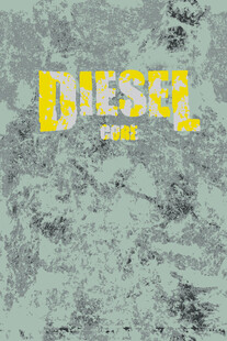做旧DIESEL文字纹理背景