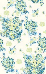 蓝黄朦胧抽象纹理背景