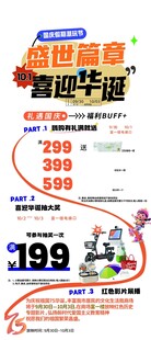 盛世华诞促销宣传海报