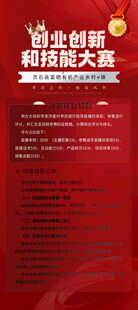 创业创新技能大赛海报