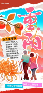 九九重阳敬老主题海报