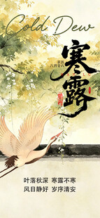 寒露国风节气海报
