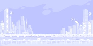 淡紫城市背景