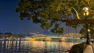 河畔夜景风光