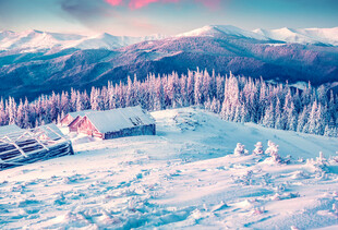 冬日雪乡山林雪景