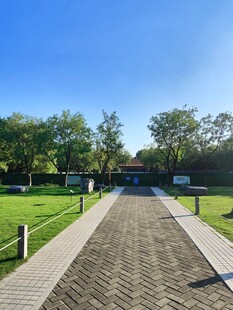 公园晴日步道风光