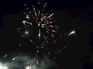 夜空中的璀璨烟花
