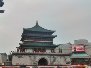 西安钟楼古建景观
