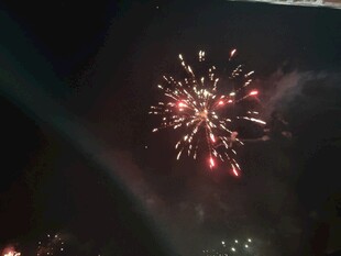 夜空绽放的烟花
