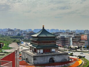 西安钟楼城市景观