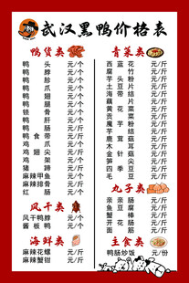 价格表