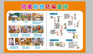 防震防拐防骗宣传