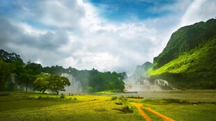 郊野山间清新风光