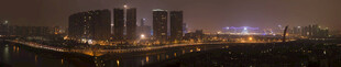 河畔都市夜景