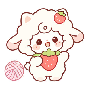 小绵羊插画