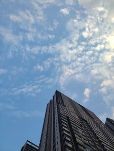 晴空下的摩天大楼