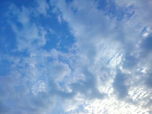 蓝天白云天空背景