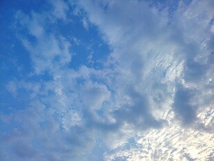 蓝天碎云晴空美景