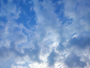蓝天白云晴空自然风景