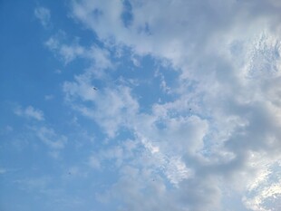 蓝天白云晴空景象