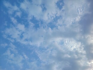 蓝天碎云天空背景