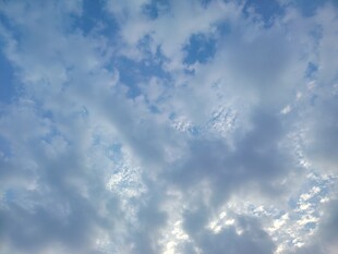 蓝天碎云晴空景观