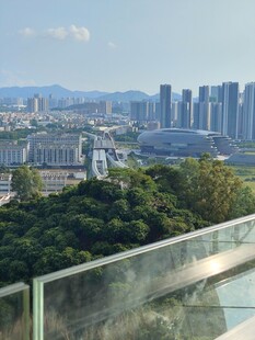 高空远眺城市风光