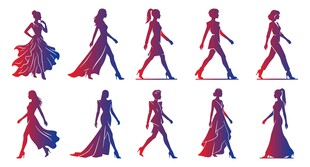 女性剪影集