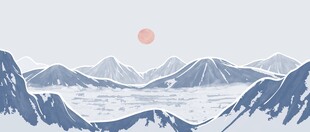 山水横幅背景