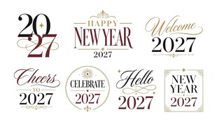 新年字体素材
