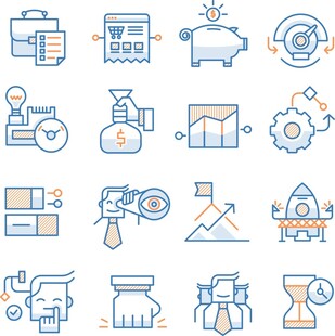 办公系统操作图标