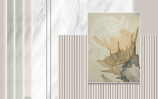 光影下的墙面装饰画