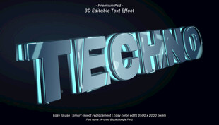 赛博风3D立体字效