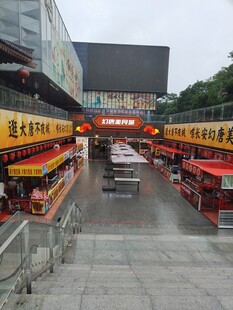 中式仿古商业街街景