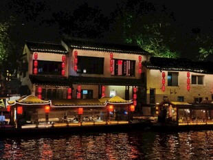 江南水乡夜景