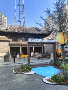 中式古建休闲广场