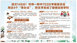 校园语文学习经验分享小报