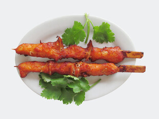香烤肉串菜品实拍