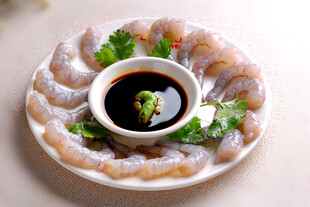 冰镇鲜虾刺身