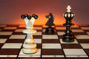国际象棋棋子特写