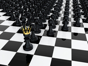 戴皇冠的国际象棋兵
