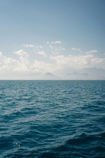 碧海蓝天开阔海景